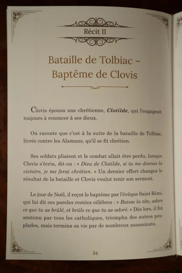 Photo du premier livret d'histoire de la France des Éditions d'Autrefois
