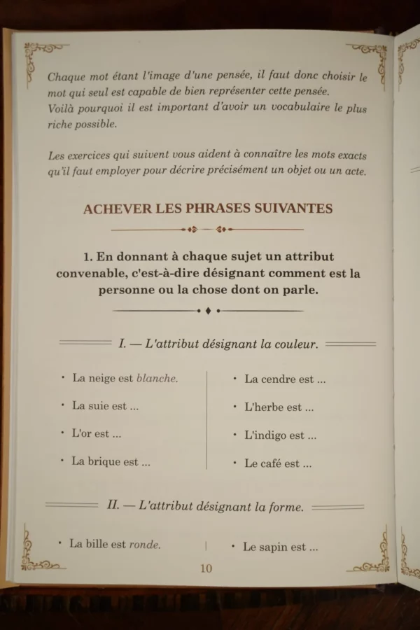 Photo du premier livret de composition française des Éditions d'Autrefois
