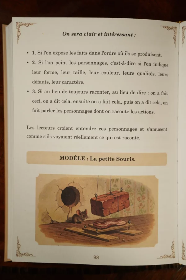 Photo du premier livret de composition française des Éditions d'Autrefois